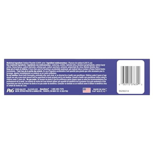 Crest 3D White Advanced Teeth Whitening Toothpaste