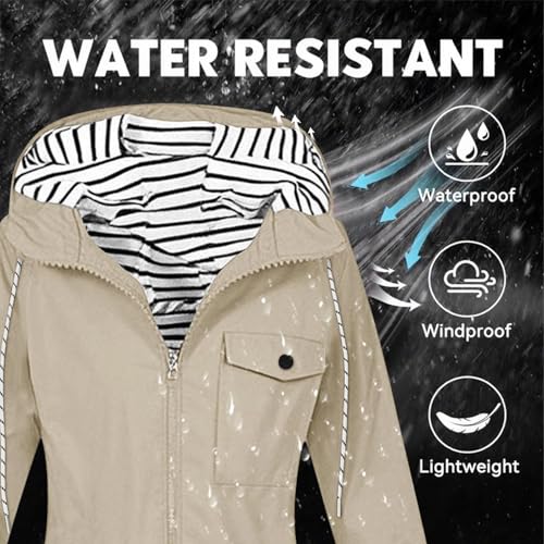 Women's All-Season Rain Jacket Waterproof