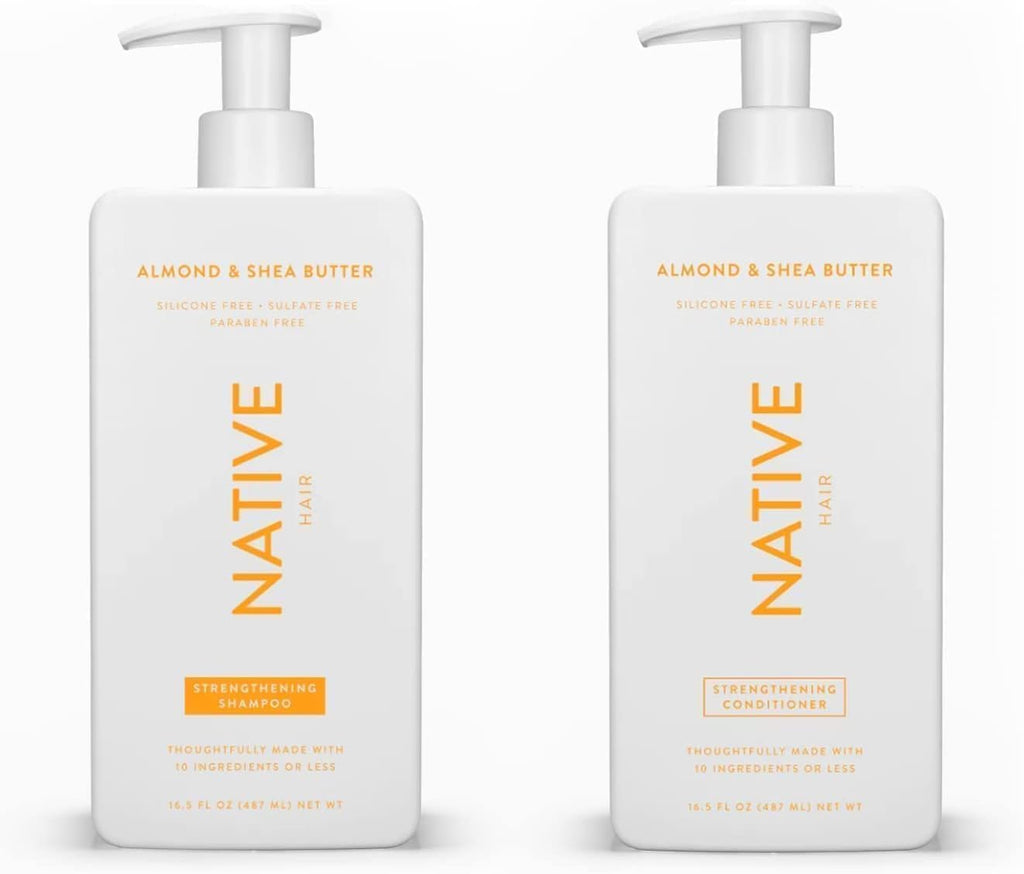 Native Almond& Shea Butter Moisturizing Shampoo and Conditioner Set