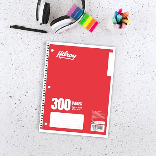 Hilroy Coil 3-subject Notebook