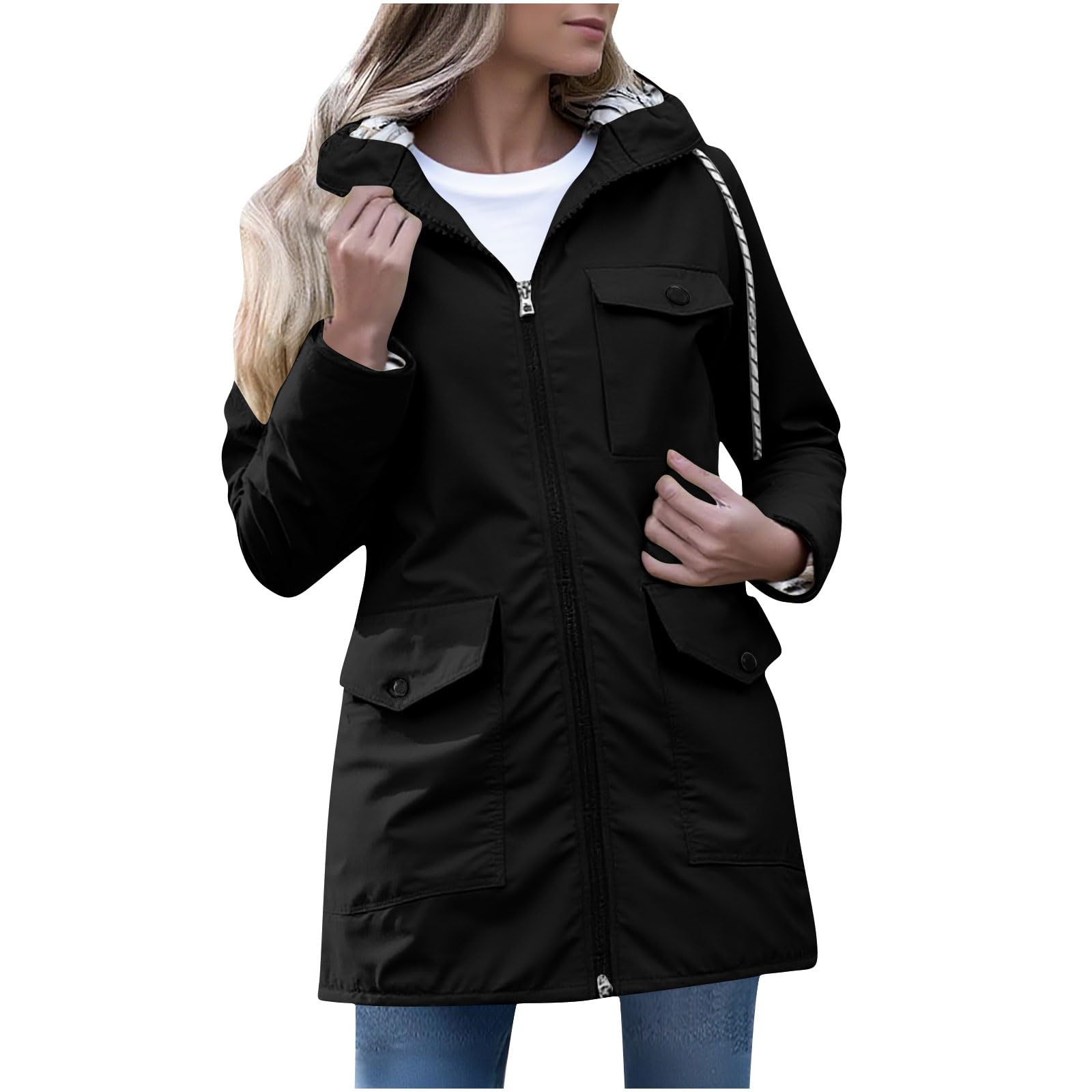 Women's All-Season Rain Jacket Waterproof