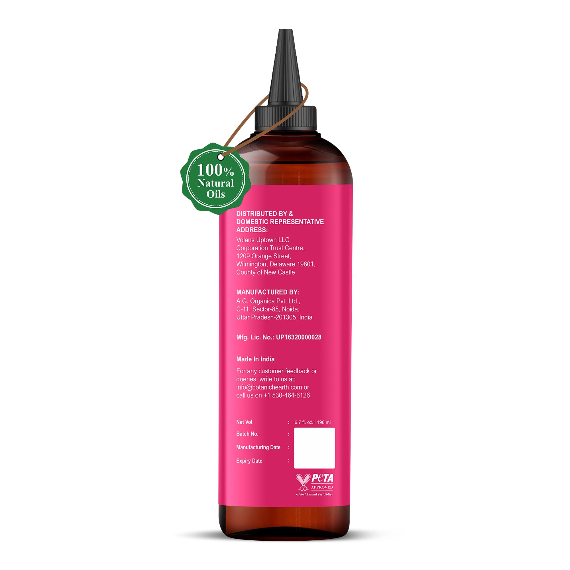 Botanic Hearth Argan, Castor or Rosemary Oil