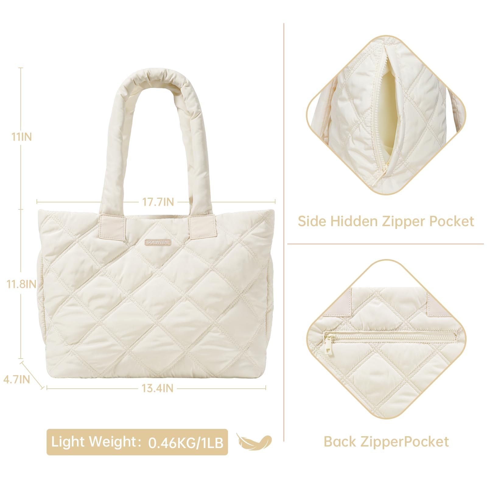 Puffer Women Tote Bag