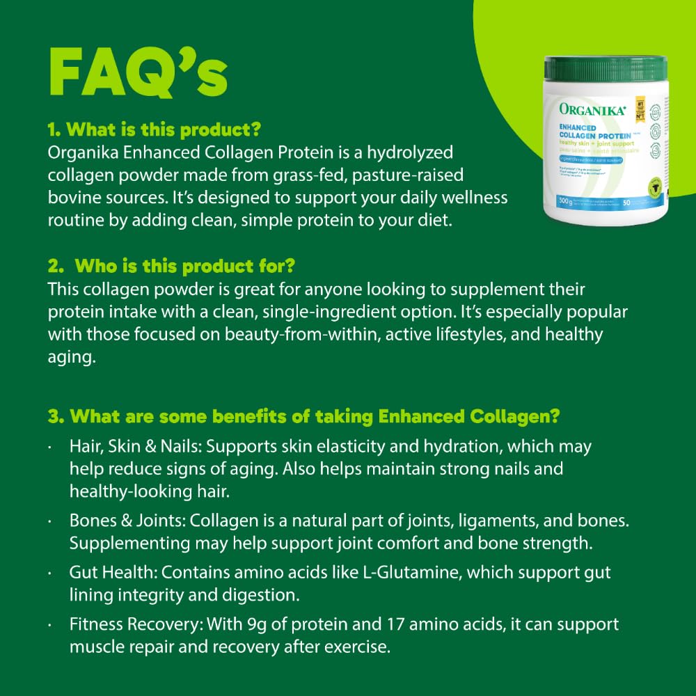 Organika Canadian-Made Enhanced Collagen Powder