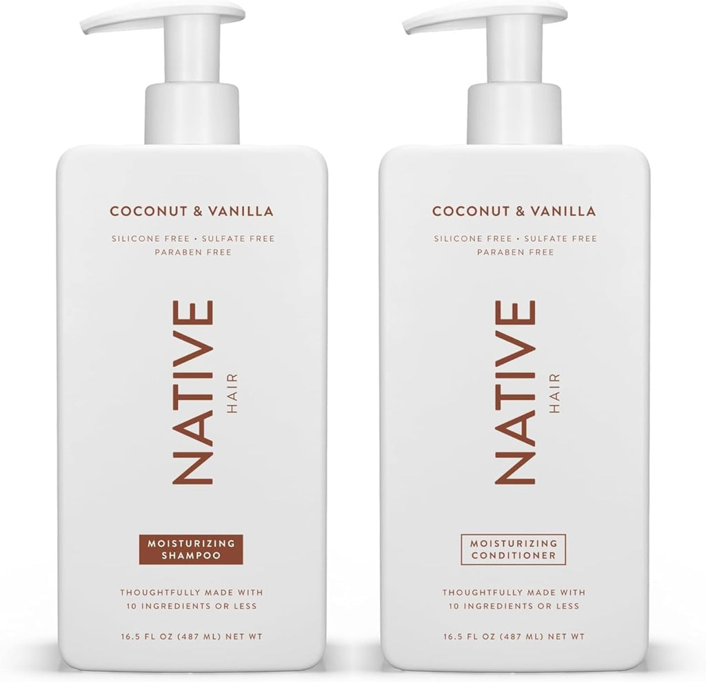 Native Coconut & Vanilla Moisturizing Shampoo and Conditioner Set