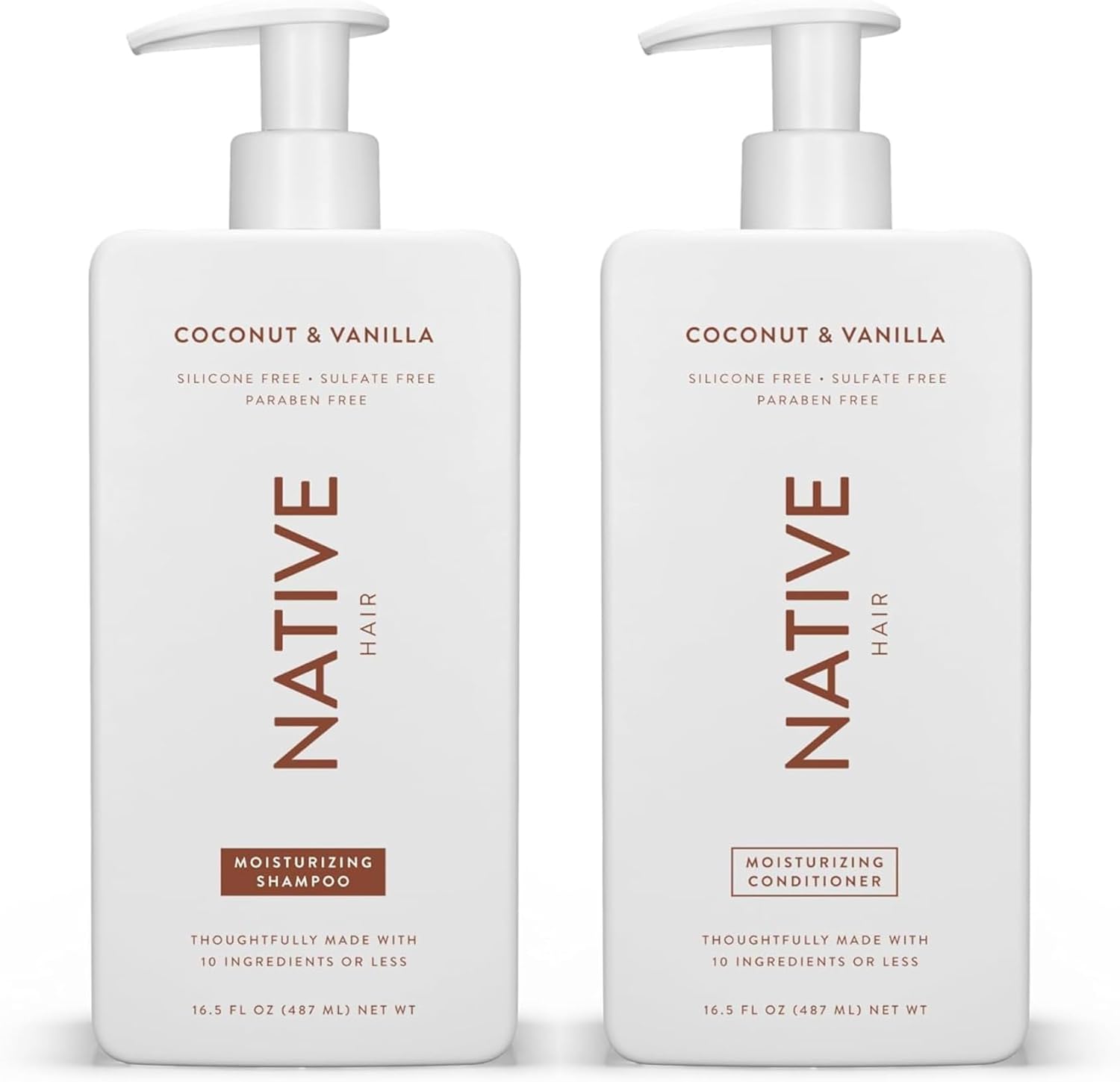 Native Coconut & Vanilla Moisturizing Shampoo and Conditioner Set
