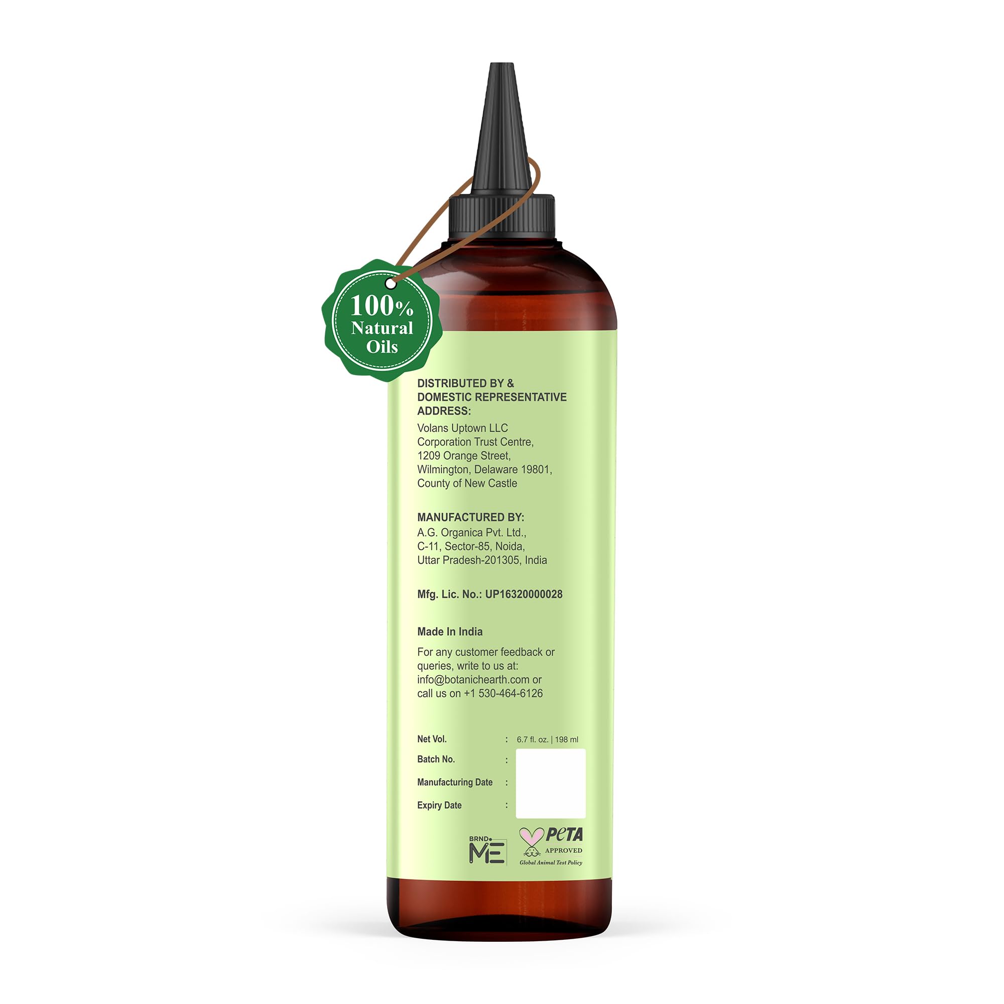 Botanic Hearth Argan, Castor or Rosemary Oil