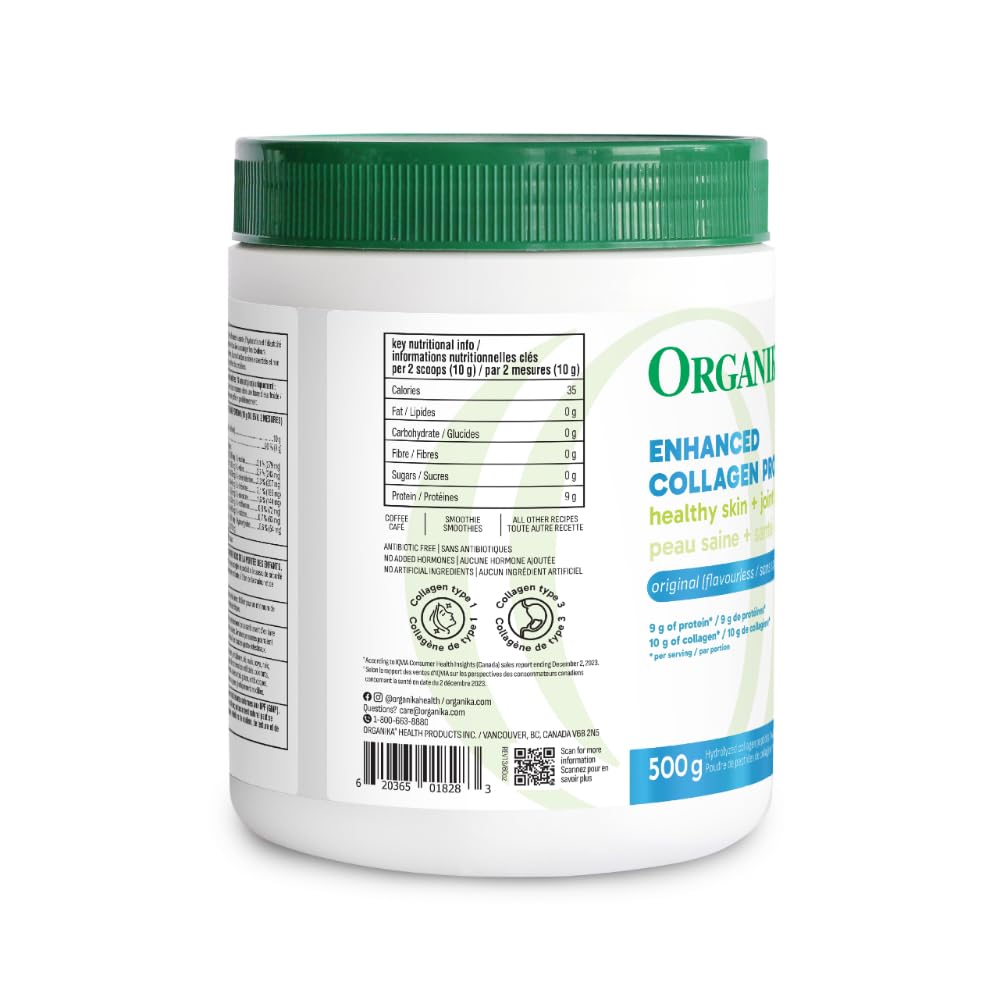 Organika Canadian-Made Enhanced Collagen Powder