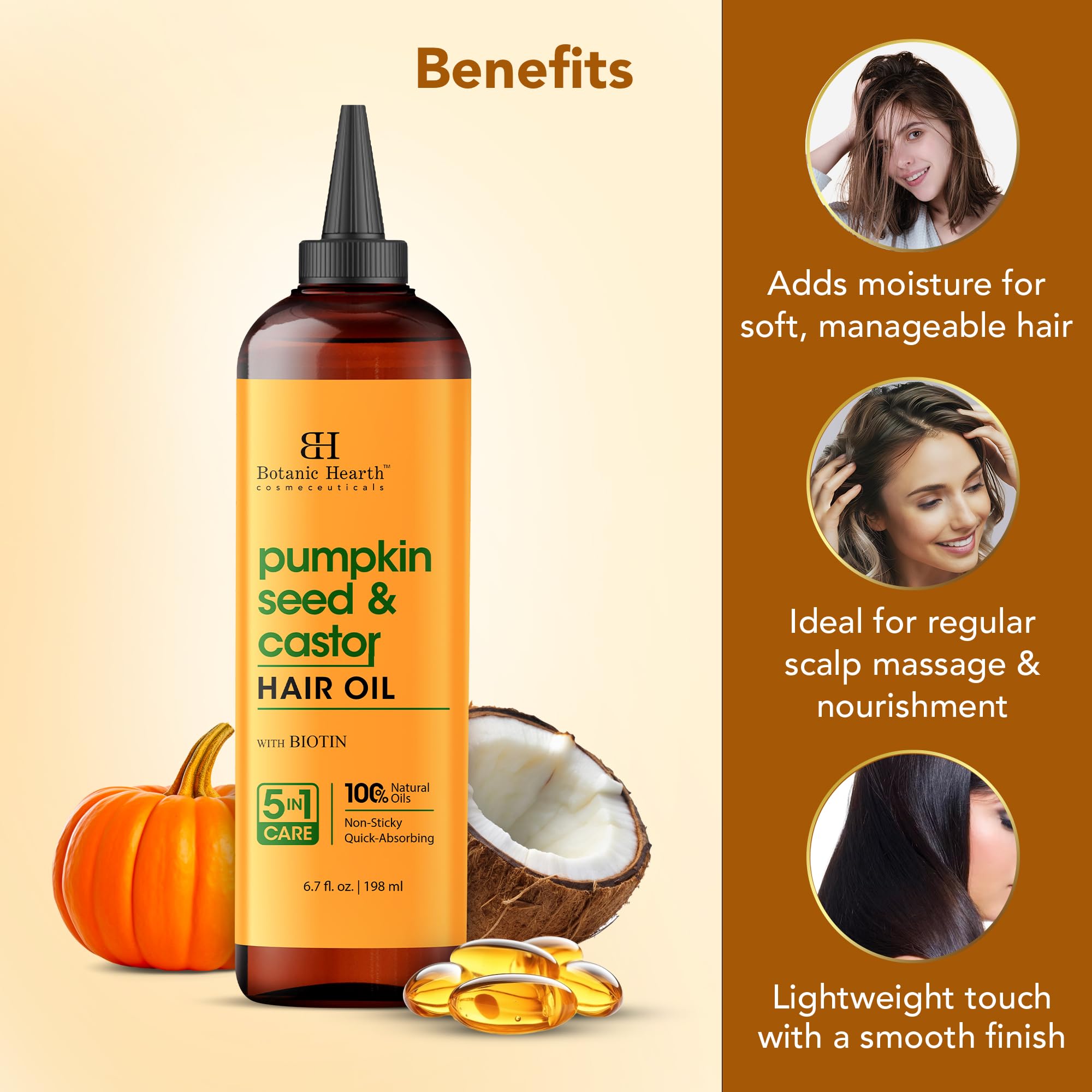 Botanic Hearth Argan, Castor or Rosemary Oil