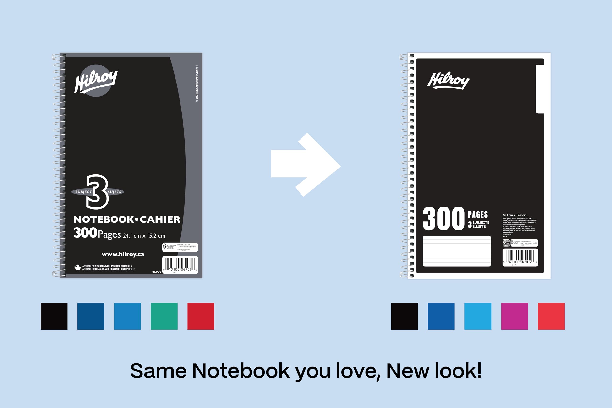 Hilroy Coil 3-subject Notebook
