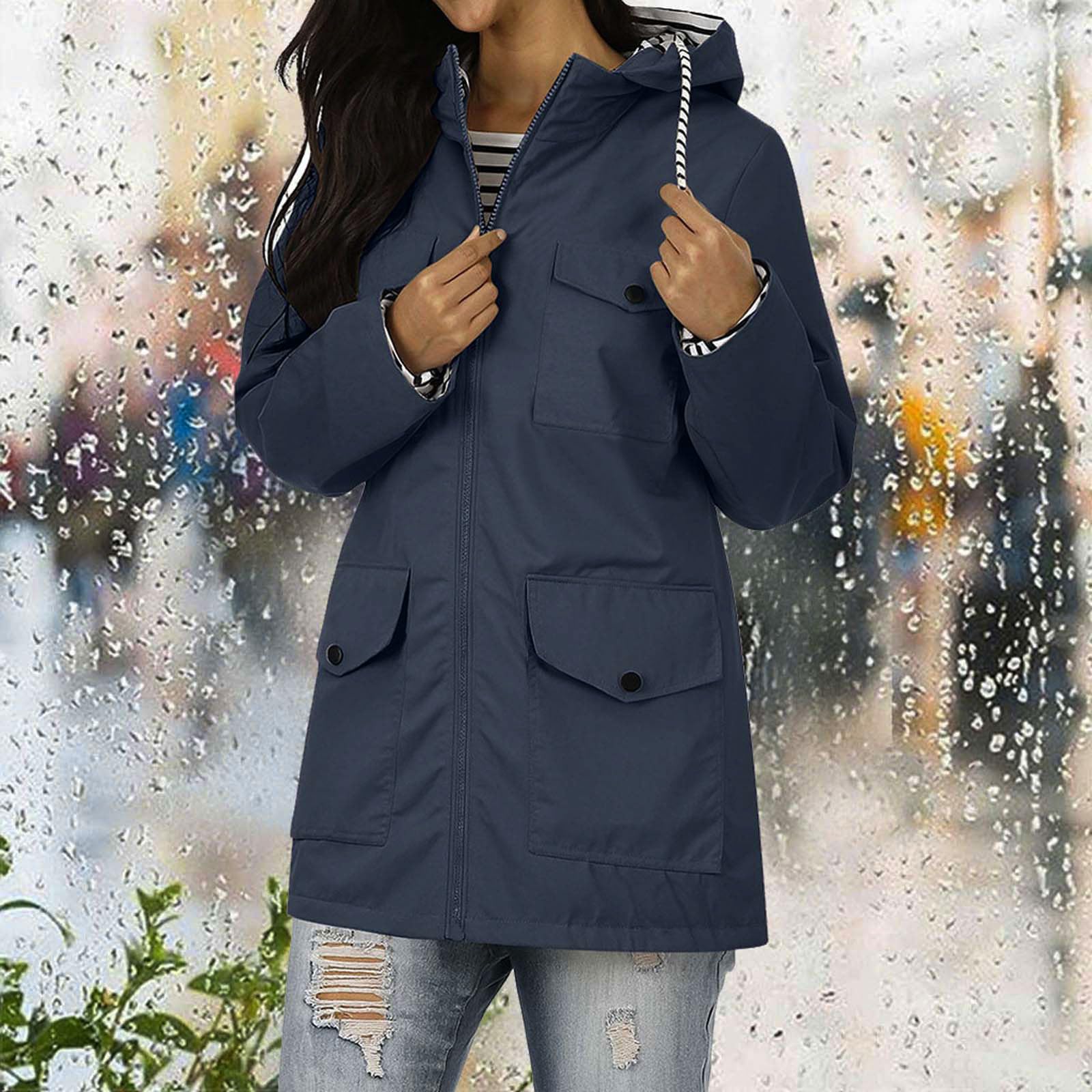 Women's All-Season Rain Jacket Waterproof