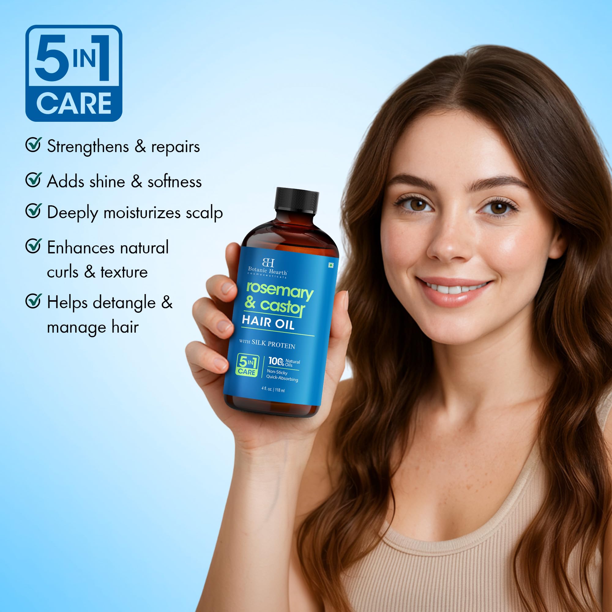 Botanic Hearth Argan, Castor or Rosemary Oil