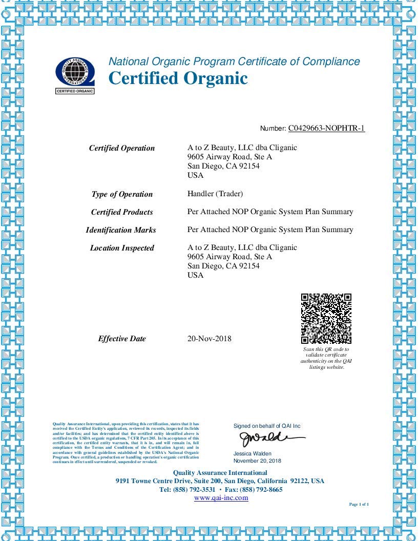 Cliganic USDA Organic Argan Oil