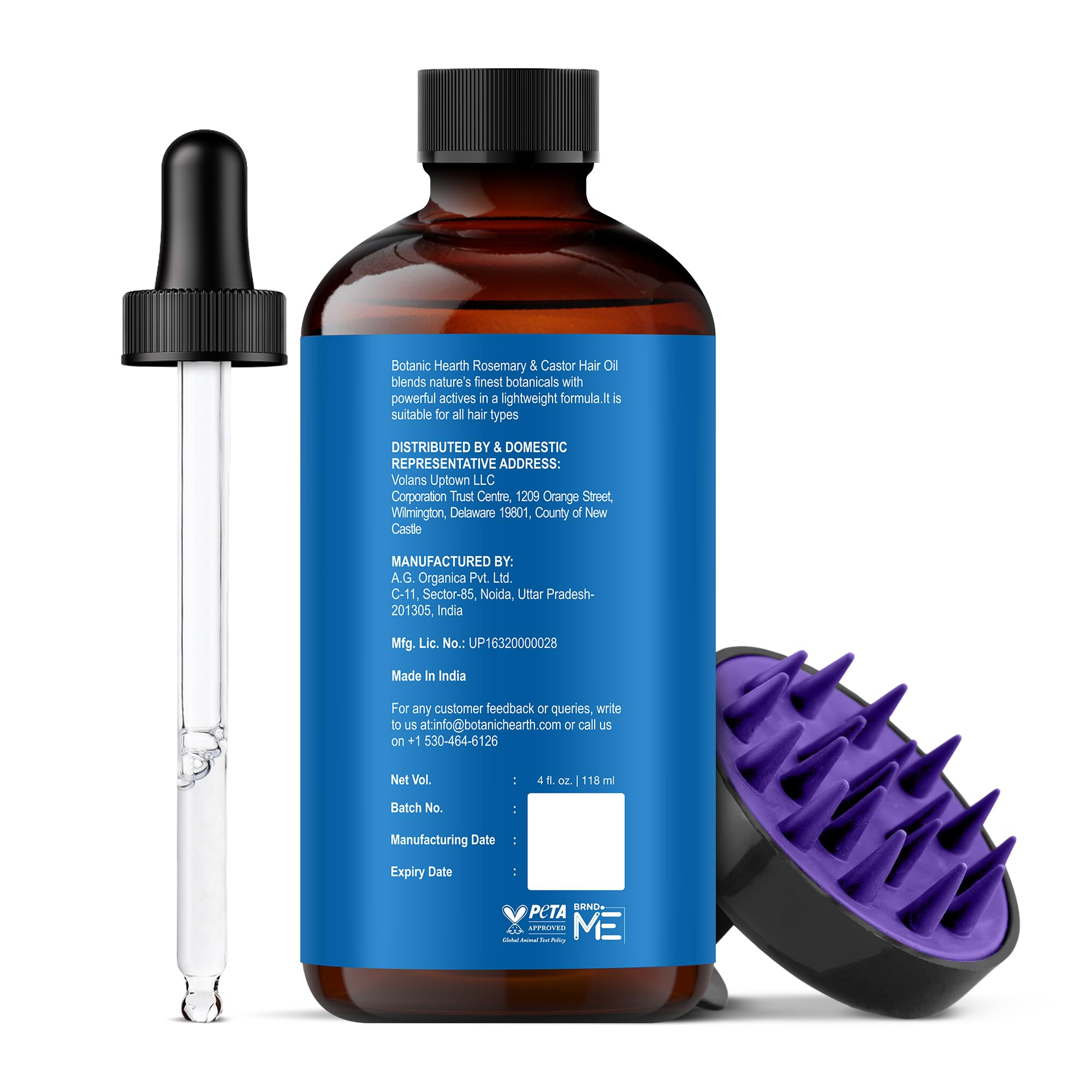 Botanic Hearth Argan, Castor or Rosemary Oil