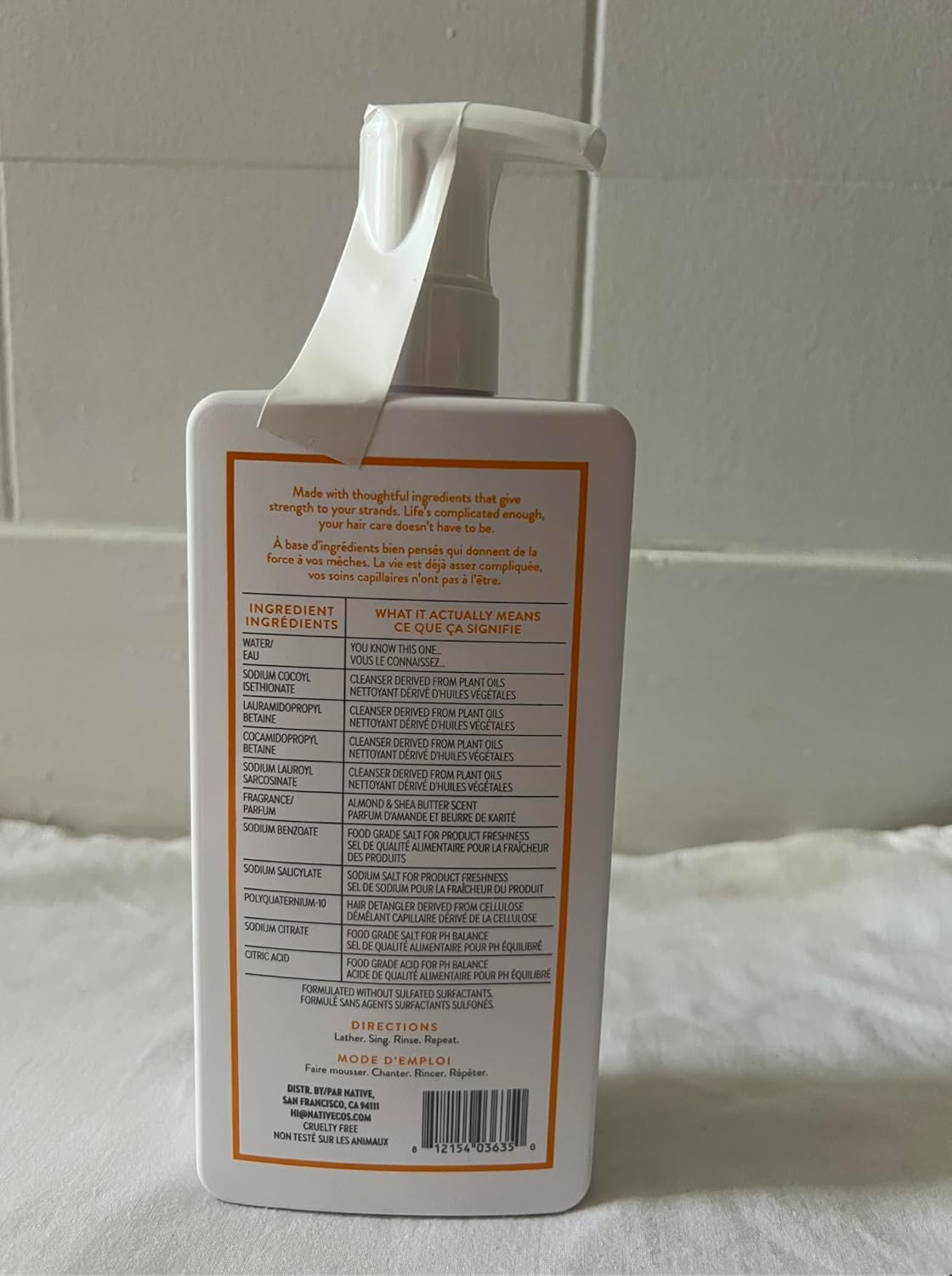 Native Almond& Shea Butter Moisturizing Shampoo and Conditioner Set