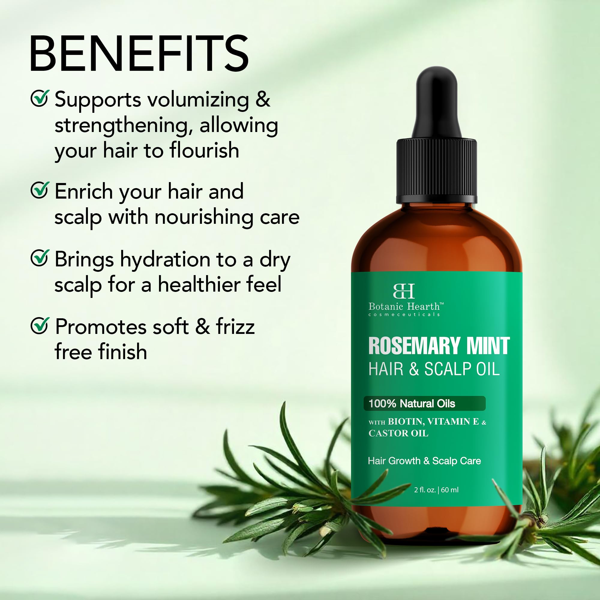 Botanic Hearth Argan, Castor or Rosemary Oil