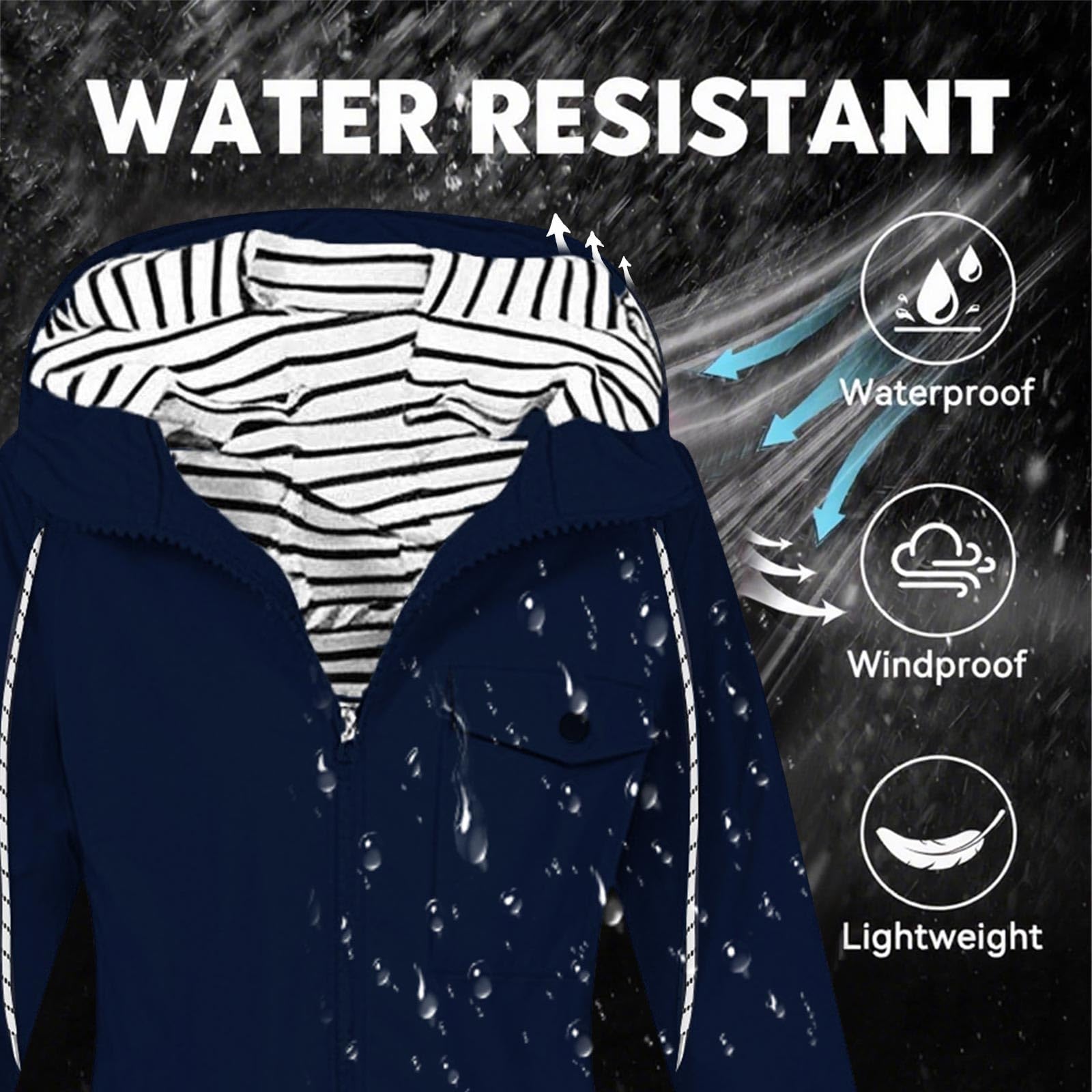 Women's All-Season Rain Jacket Waterproof