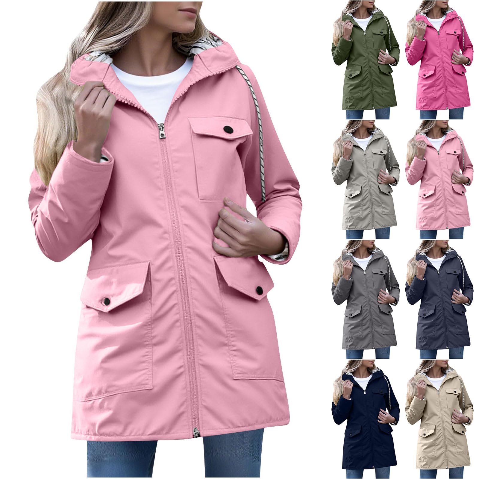 Women's All-Season Rain Jacket Waterproof
