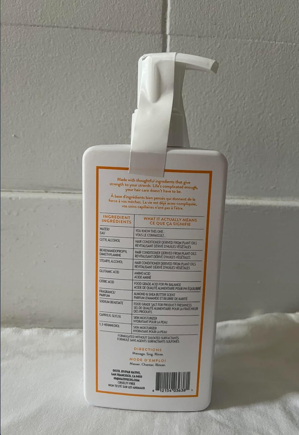 Native Almond& Shea Butter Moisturizing Shampoo and Conditioner Set