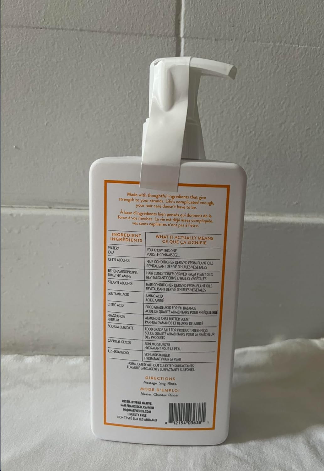 Native Almond& Shea Butter Moisturizing Shampoo and Conditioner Set