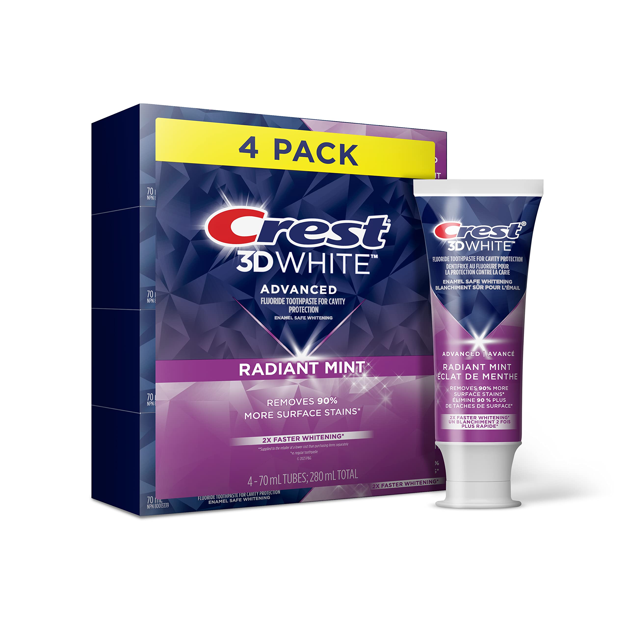Crest 3D White Advanced Teeth Whitening Toothpaste