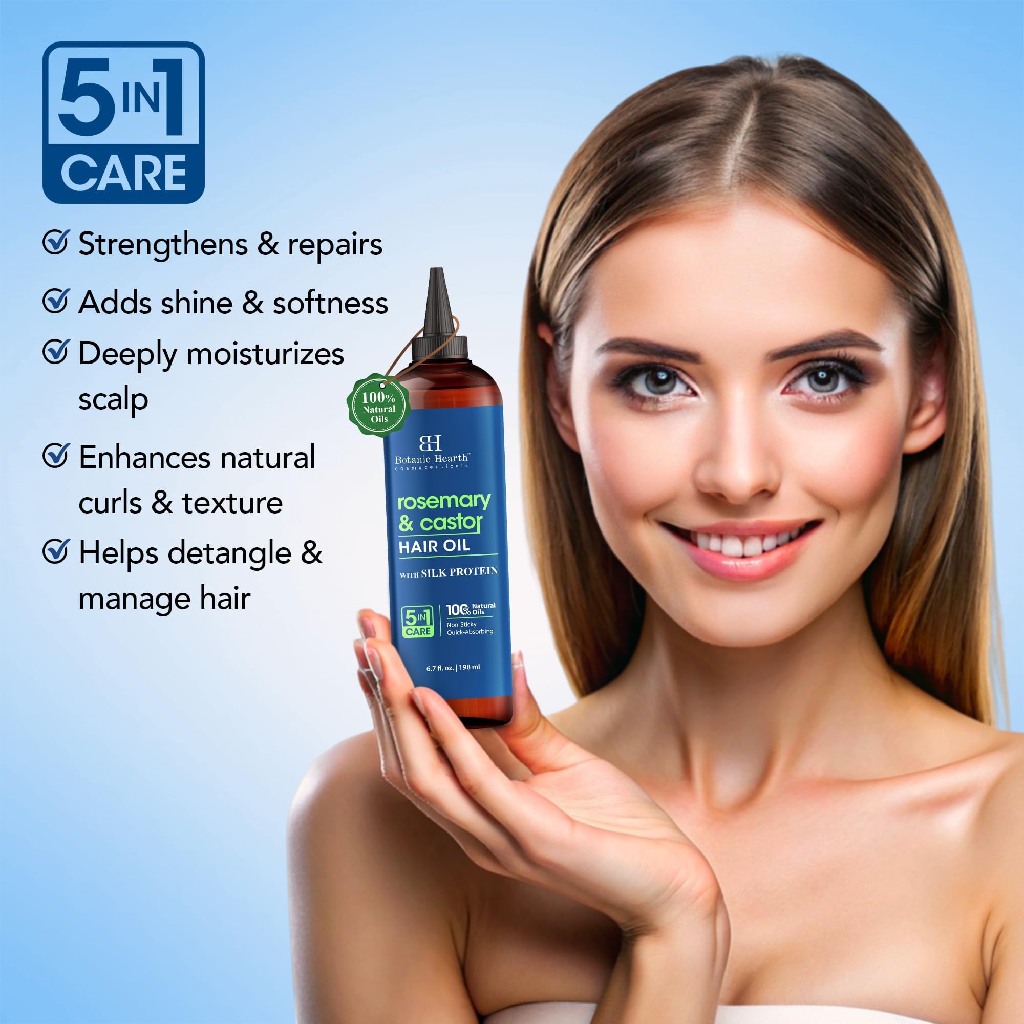 Botanic Hearth Argan, Castor or Rosemary Oil