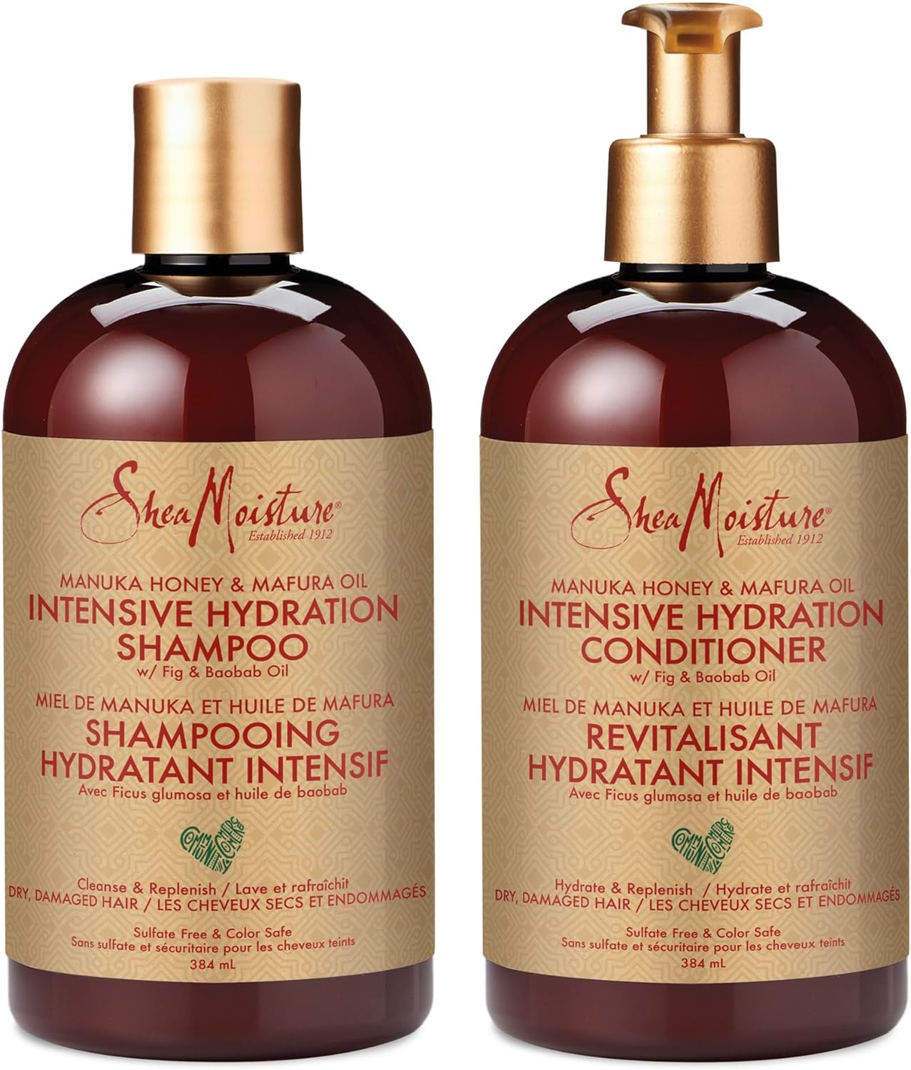 Shea Moisture Manuka Honey and Mafura Oil Shampoo and Conditioner