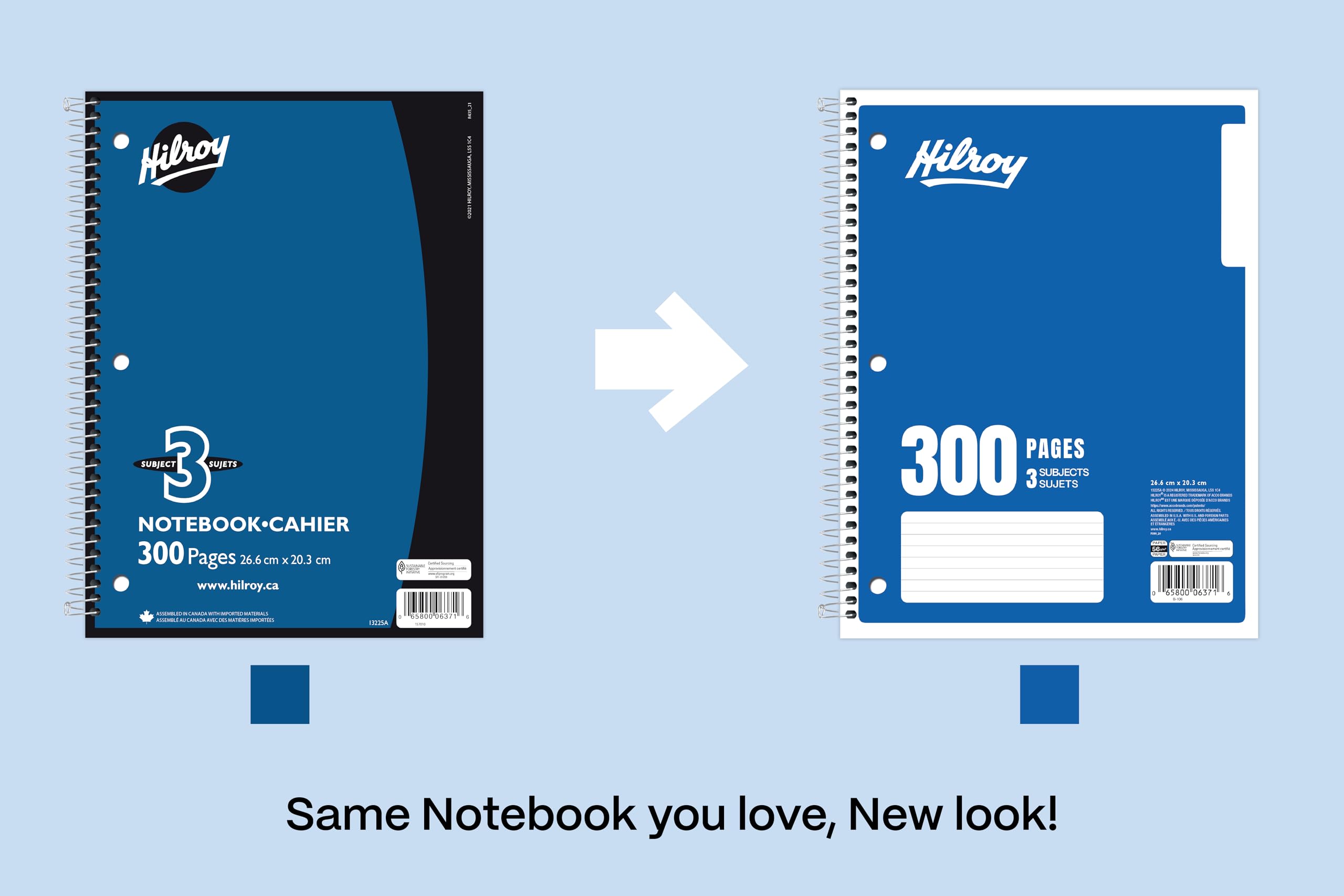 Hilroy Coil 3-subject Notebook
