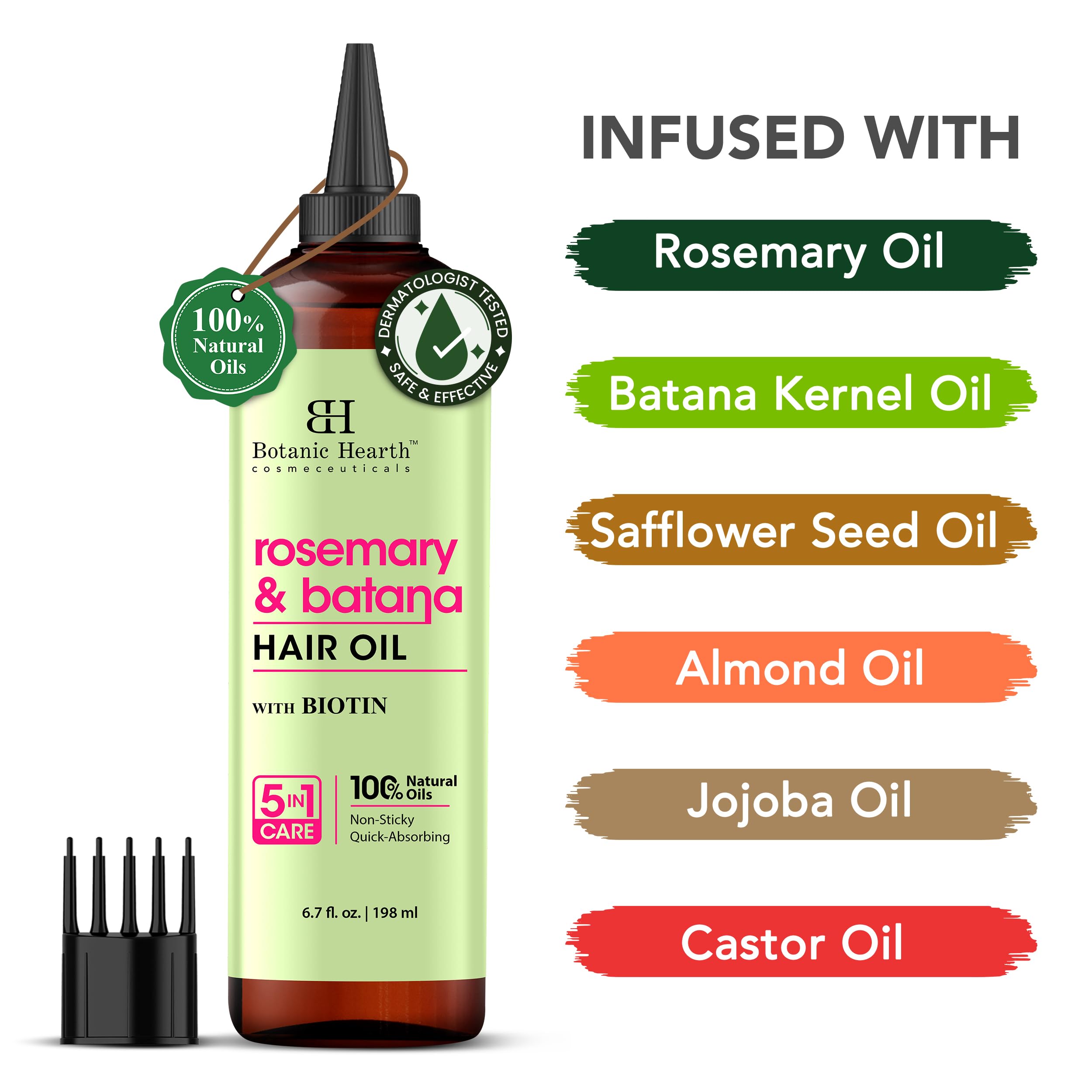 Botanic Hearth Argan, Castor or Rosemary Oil