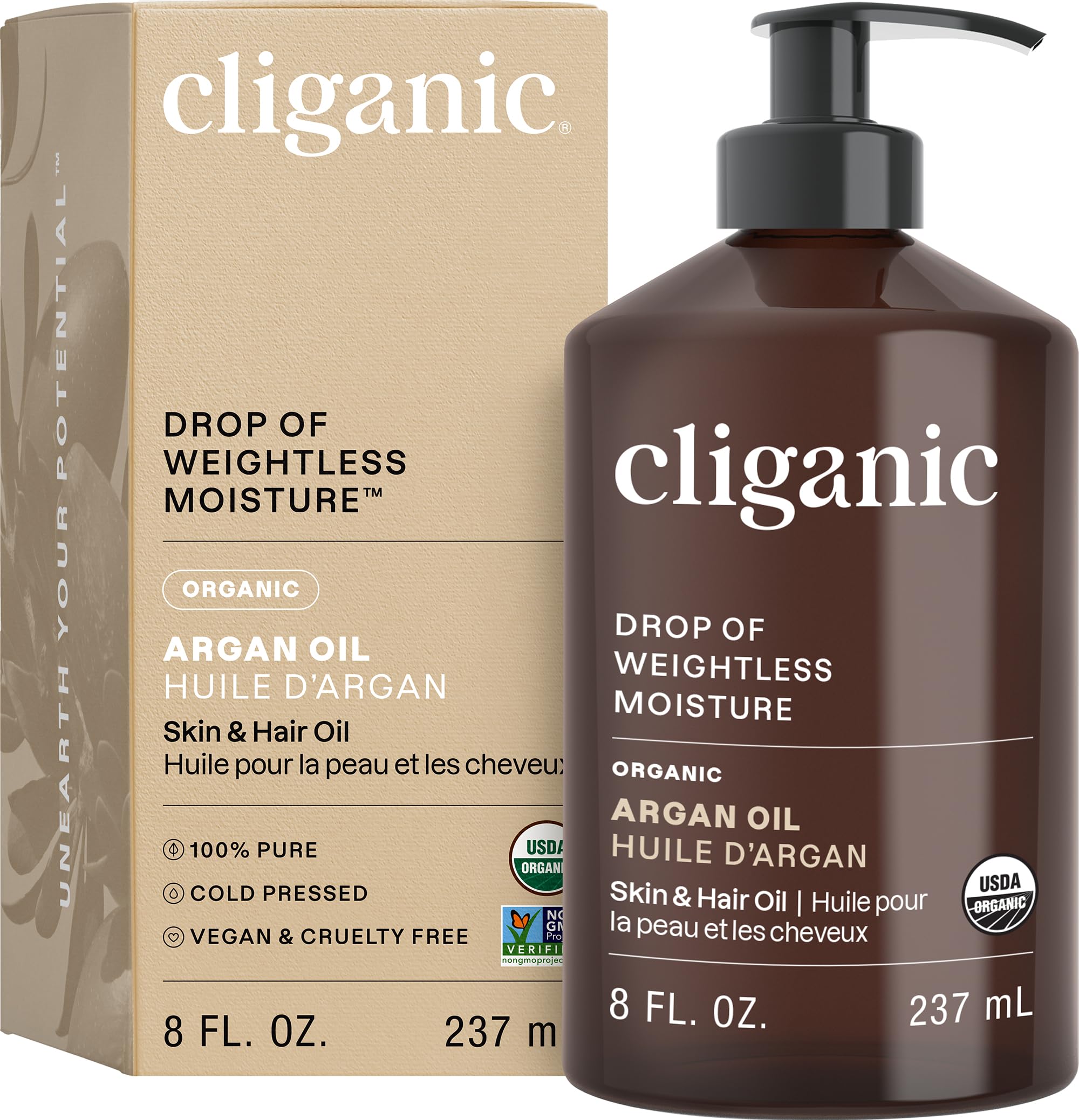 Cliganic USDA Organic Argan Oil