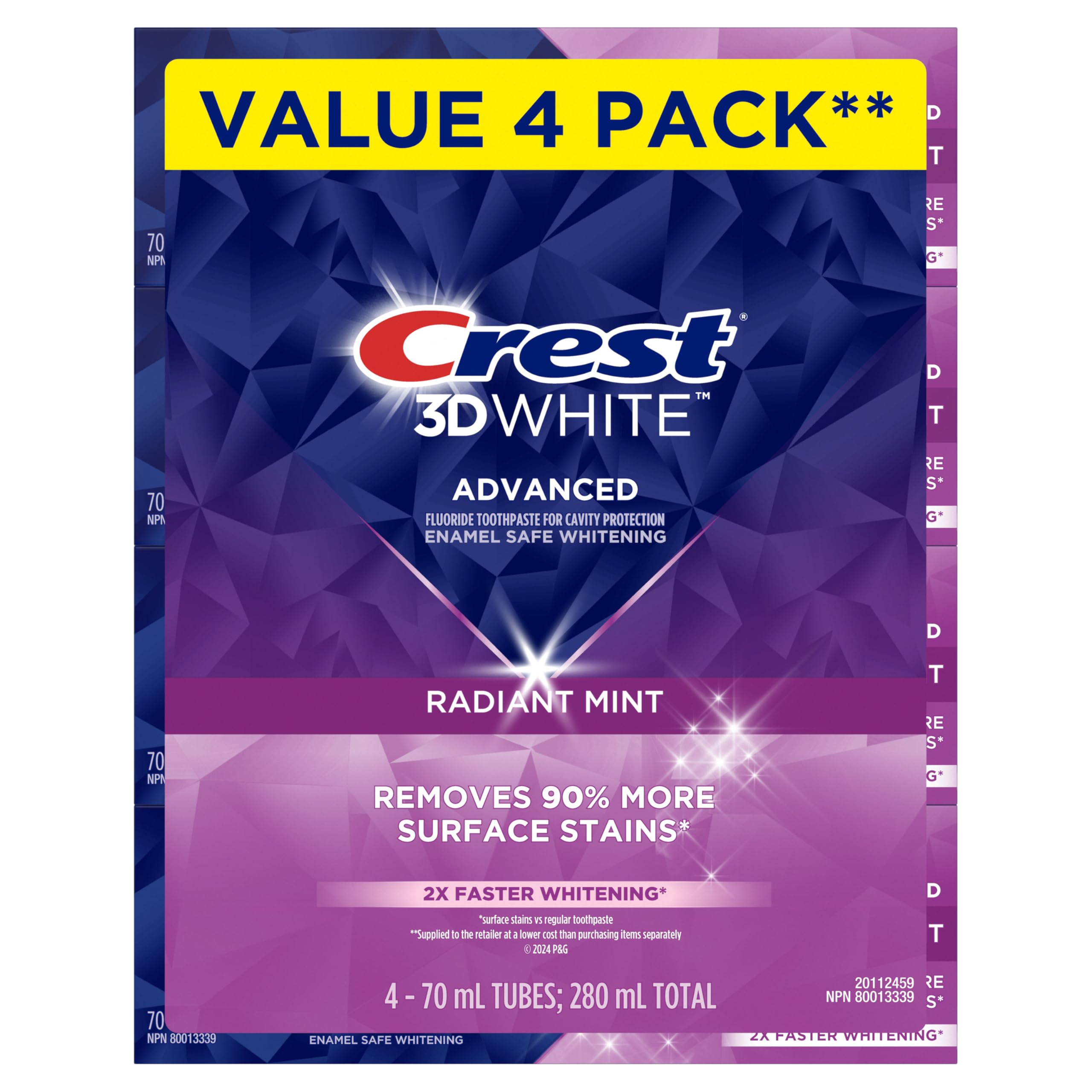 Crest 3D White Advanced Teeth Whitening Toothpaste