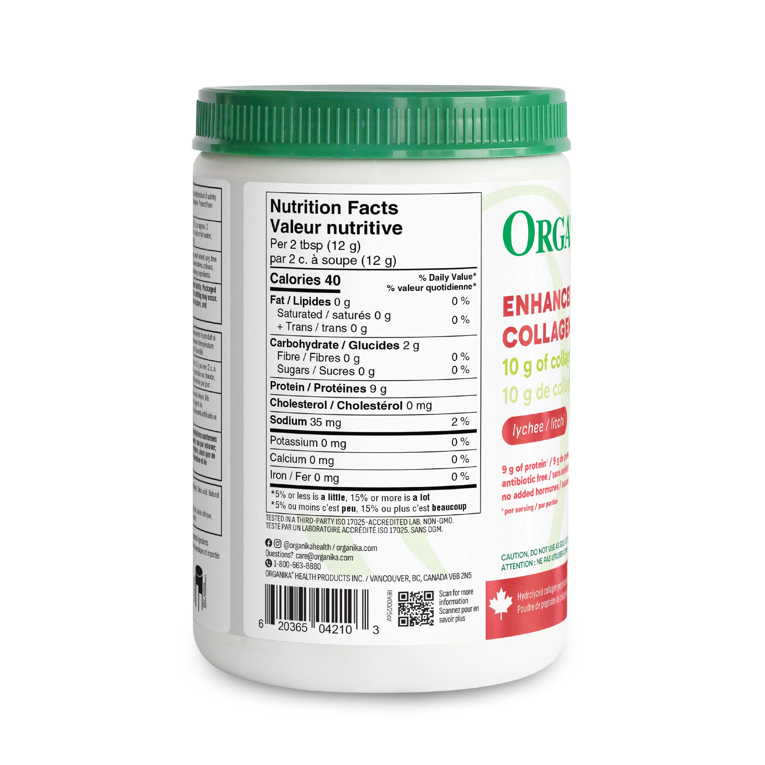 Organika Canadian-Made Enhanced Collagen Powder