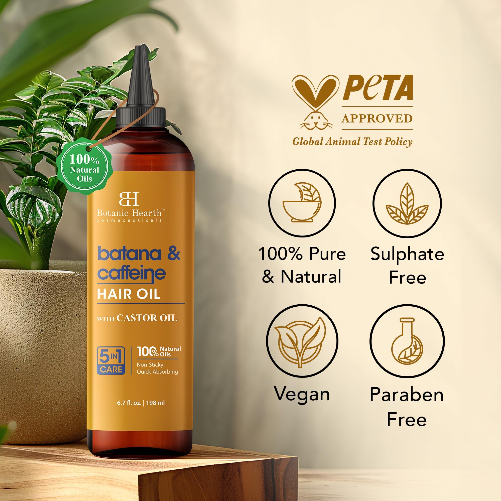 Botanic Hearth Argan, Castor or Rosemary Oil