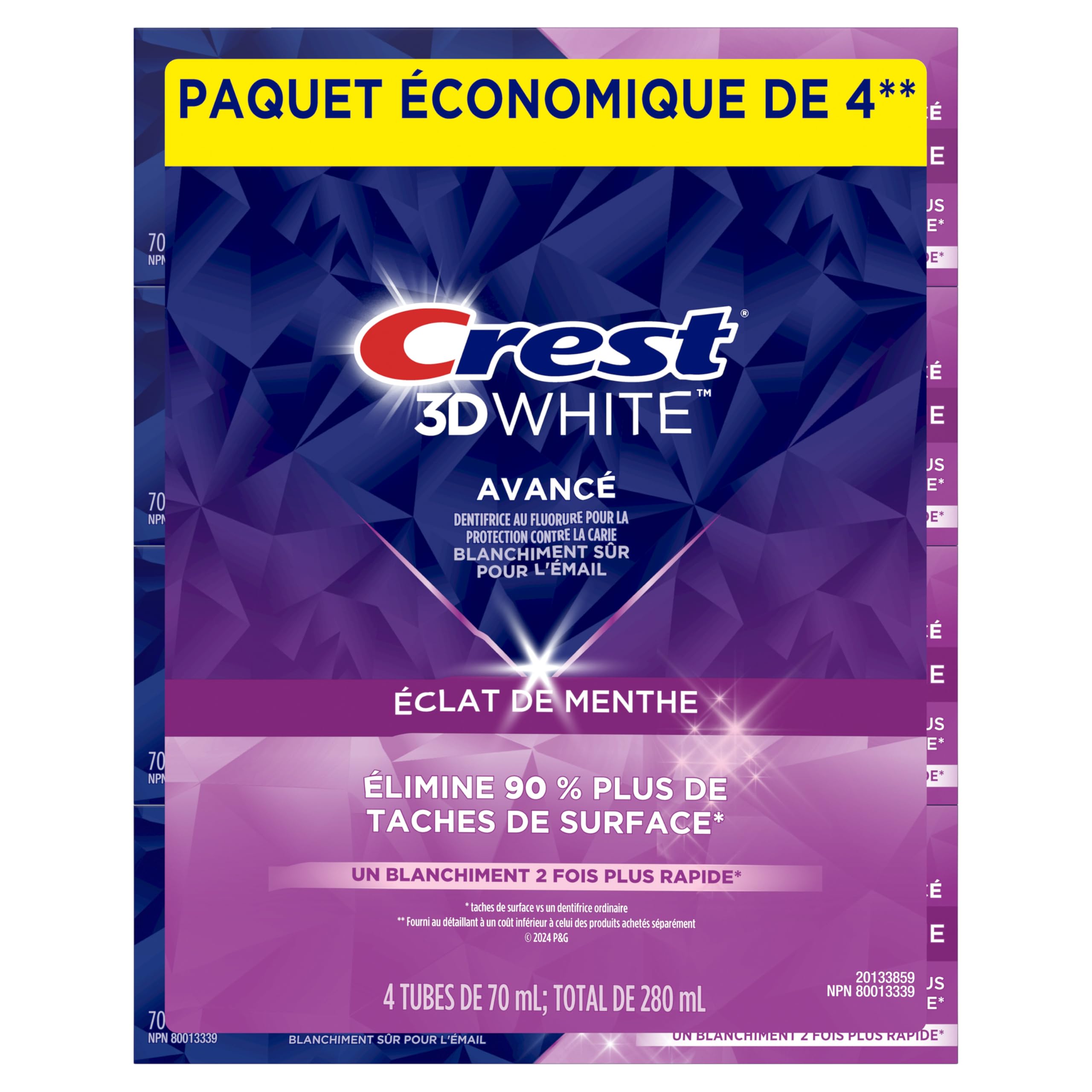 Crest 3D White Advanced Teeth Whitening Toothpaste