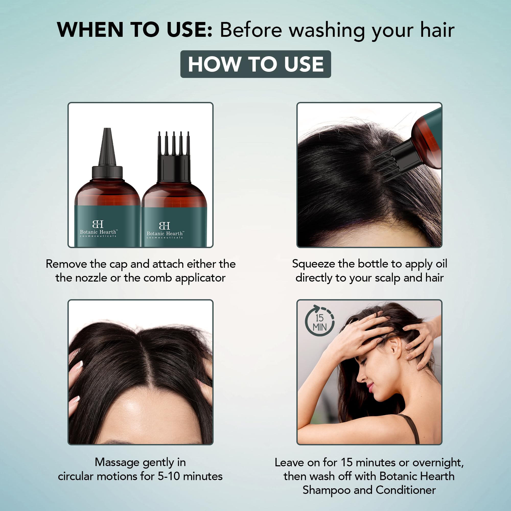 Botanic Hearth Argan, Castor or Rosemary Oil