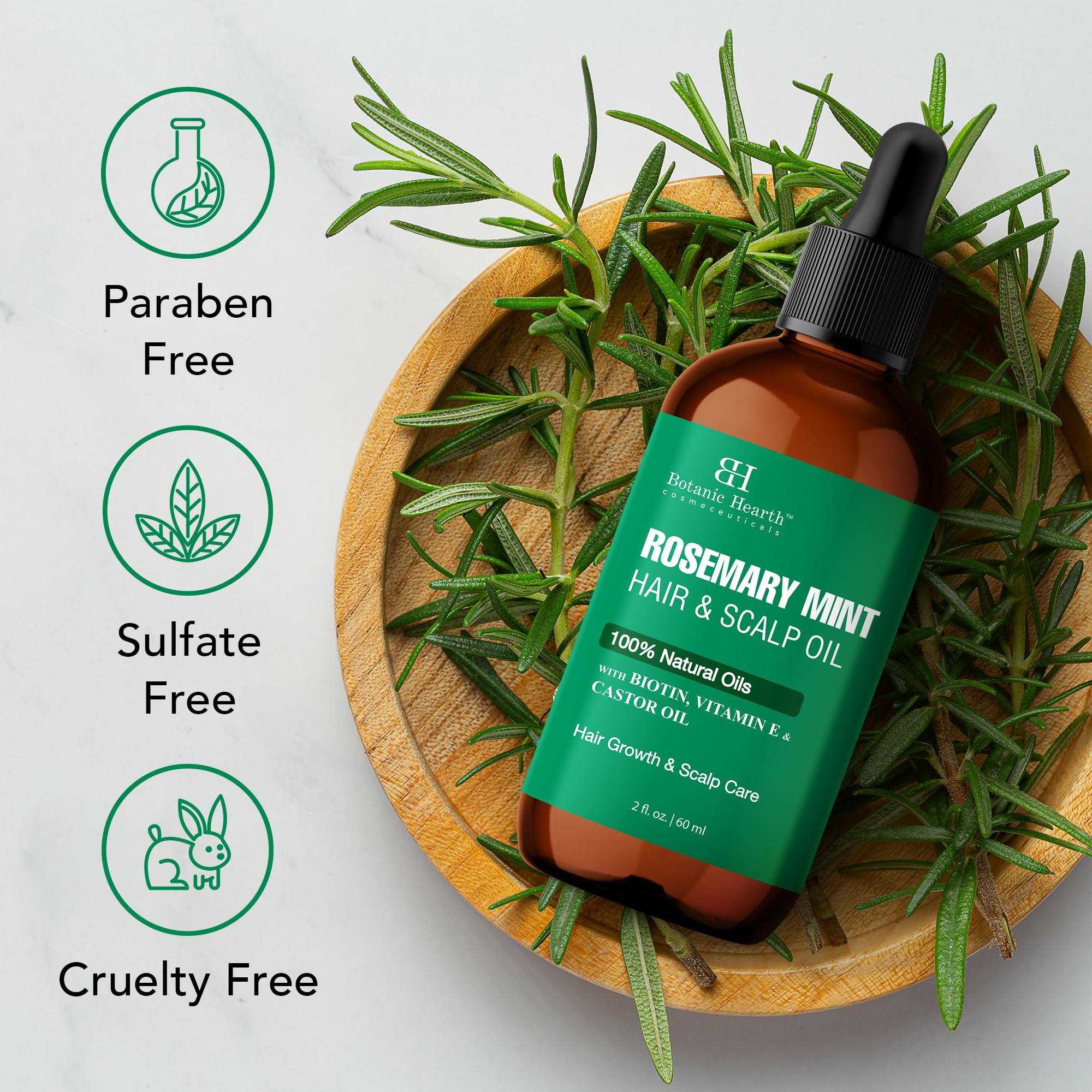 Botanic Hearth Argan, Castor or Rosemary Oil