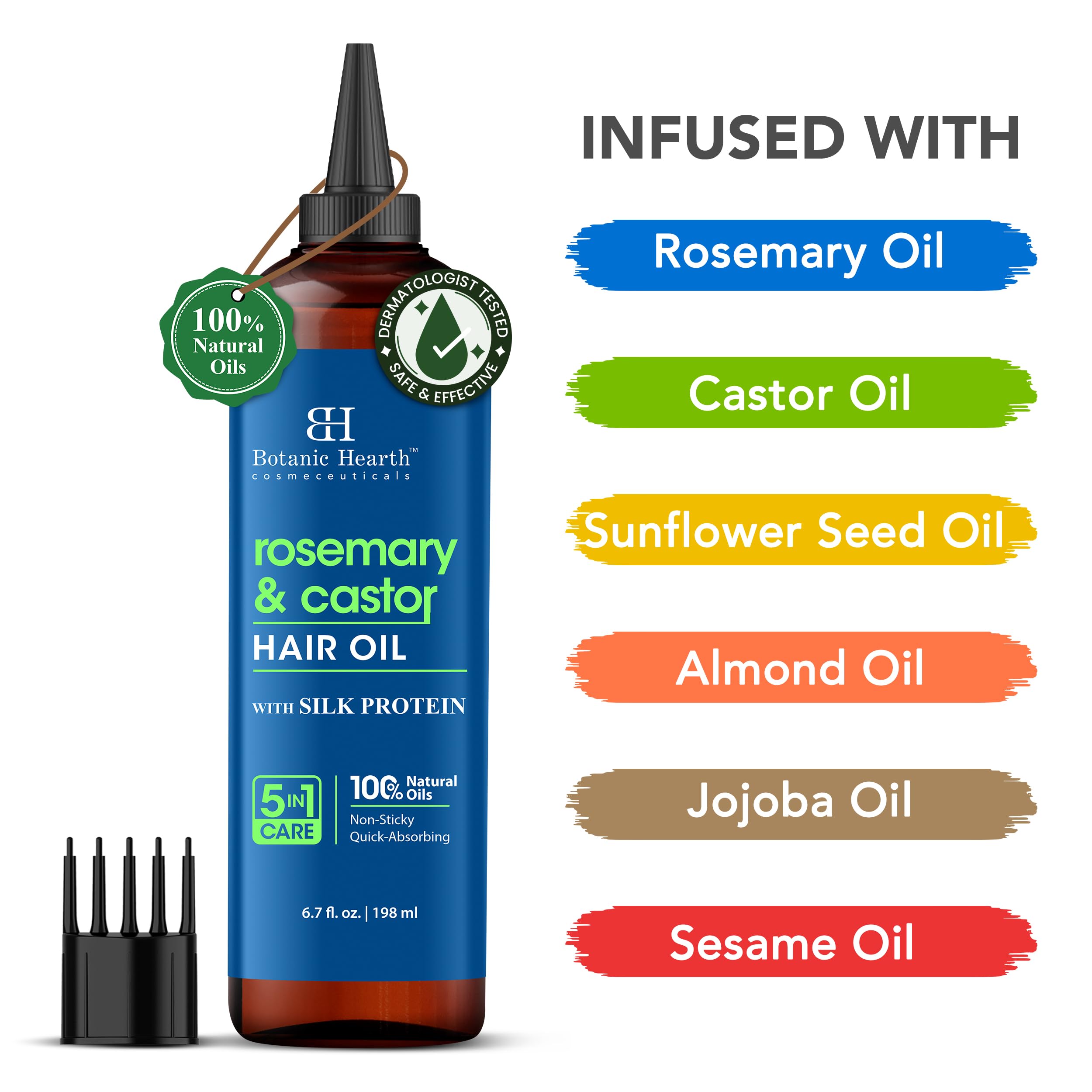 Botanic Hearth Argan, Castor or Rosemary Oil