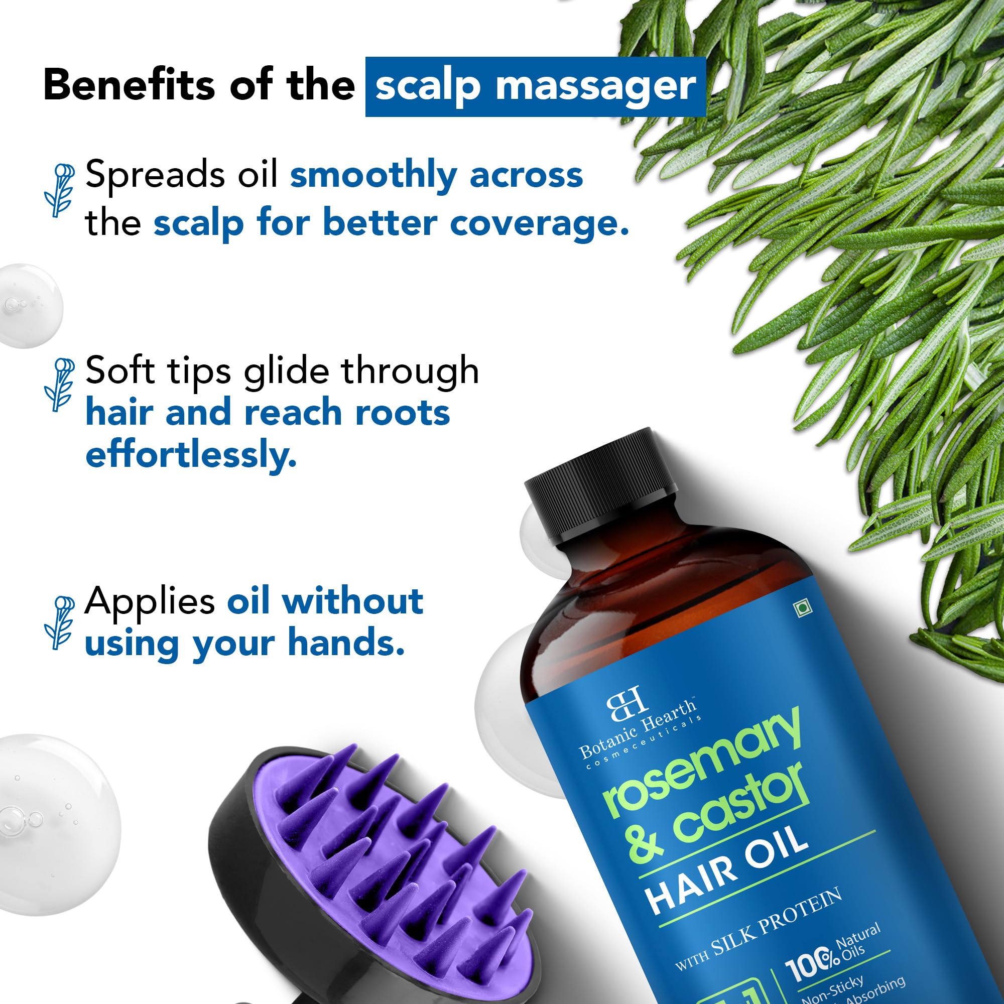 Botanic Hearth Argan, Castor or Rosemary Oil