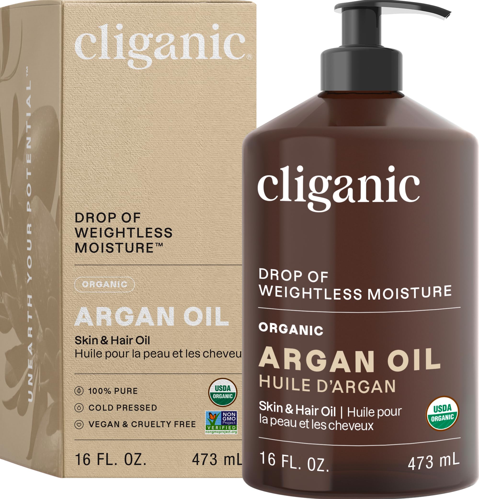 Cliganic USDA Organic Argan Oil