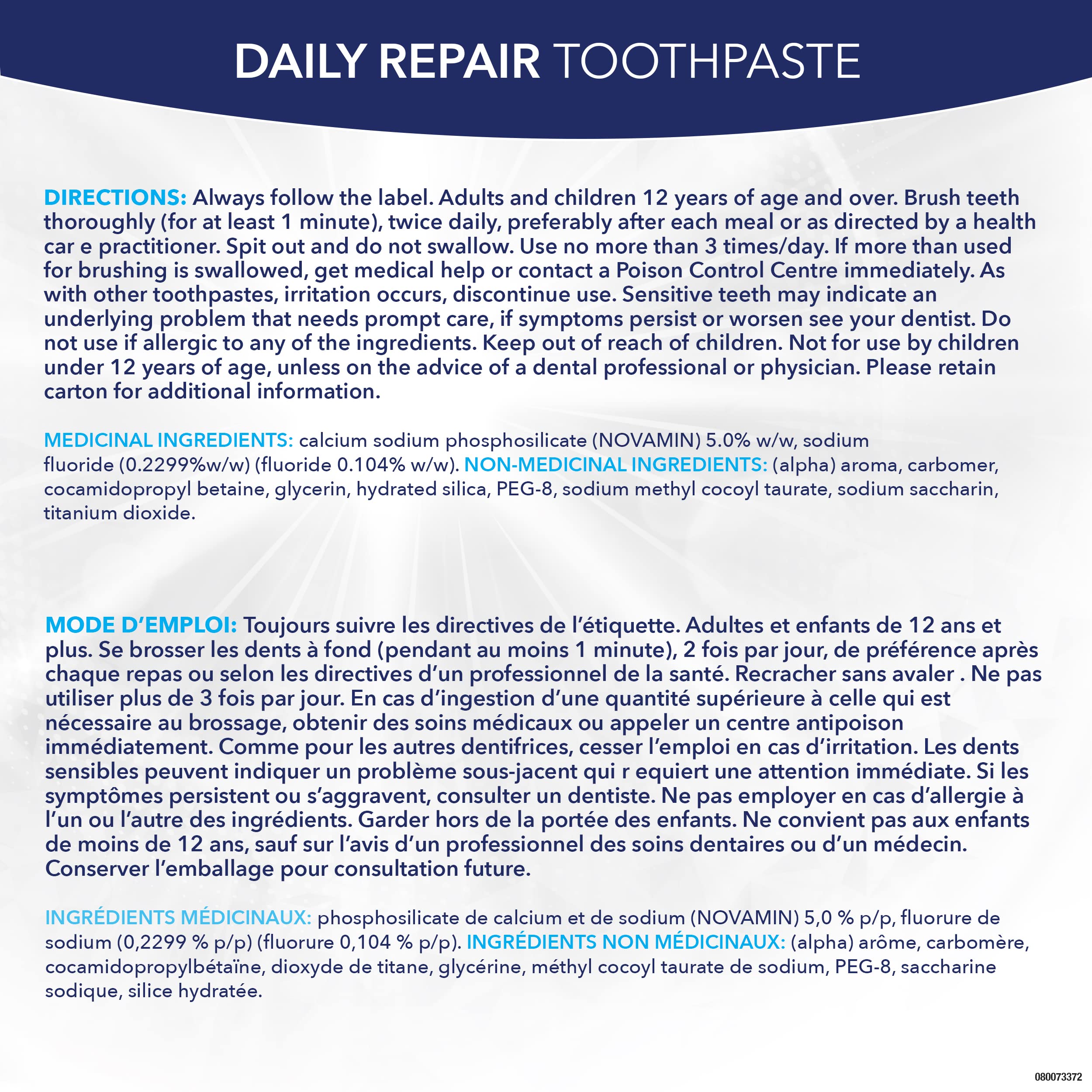 Sensodyne Repair and Protect Extra Fresh Toothpaste