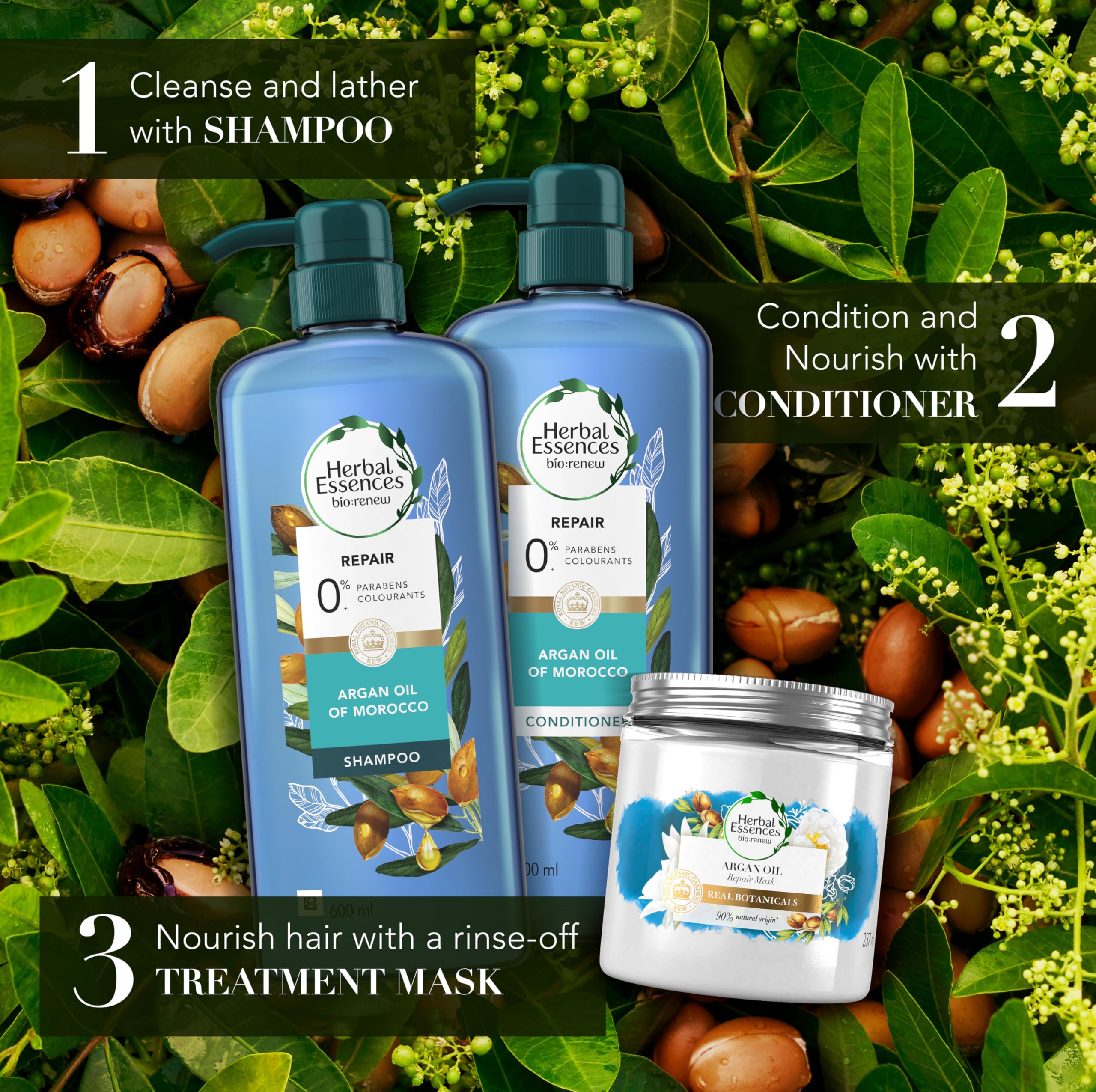 Herbal Essences Argan Oil Shampoo and Conditioner Set